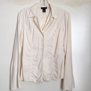 The Limited 100% Silk button down shirt.